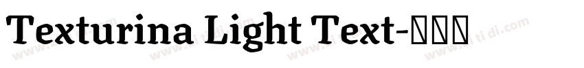 Texturina Light Text字体转换